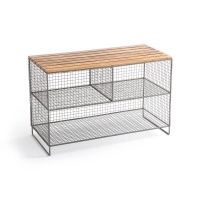 Полка Из металла и дерева Areglo единый размер каштановый LA REDOUTE INTERIEURS  фото, kupilegko.ru